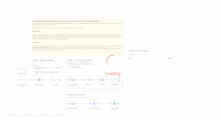 Automate 3D Body Model Generation from Images Using SAM-3D & Google Sheets