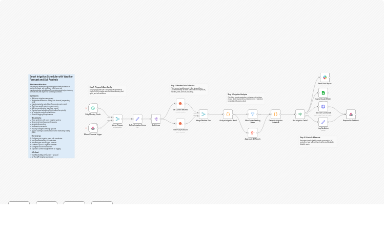 Smart Irrigation Scheduler with Weather Forecast and Soil Analysis
