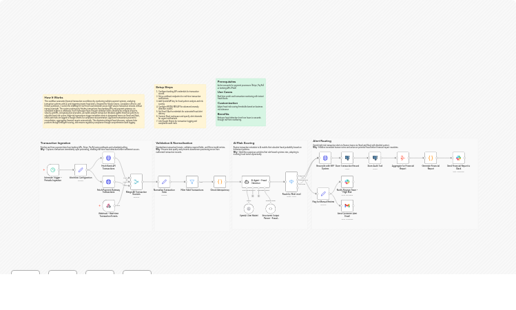 Detect multi-source transaction fraud and reconcile finances with OpenAI, Nvidia NIM, Gmail, Slack and Google Sheets