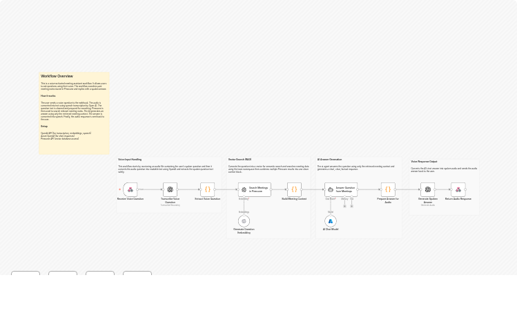 Ask questions about past meetings using voice with OpenAI and Pinecone