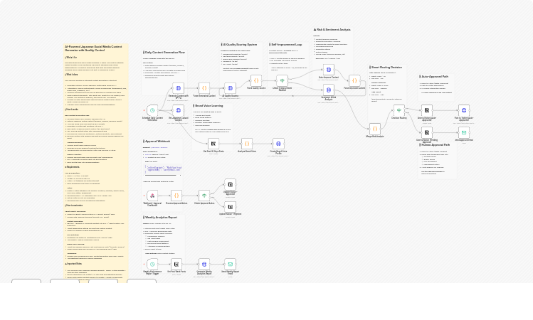 Generate Japanese Twitter posts with GPT-4, quality control, and Notion