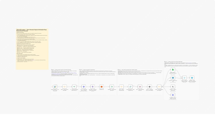 Promote calendar events with OpenAI graphics to LinkedIn, X, and Facebook