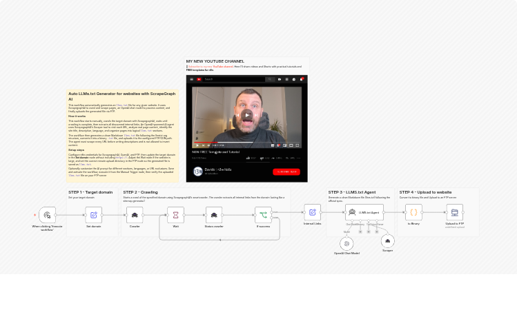 Generate & Upload llms.txt for websites GEO optimization with ScrapegraphAI