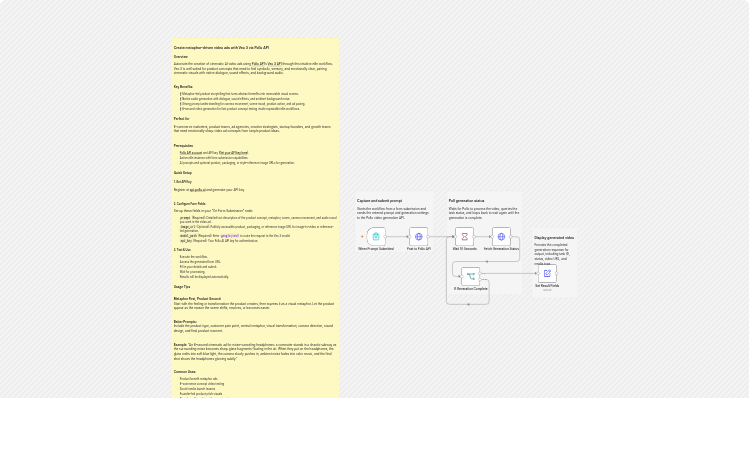 Create metaphor-driven video ads with Google Veo 3 via Pollo API